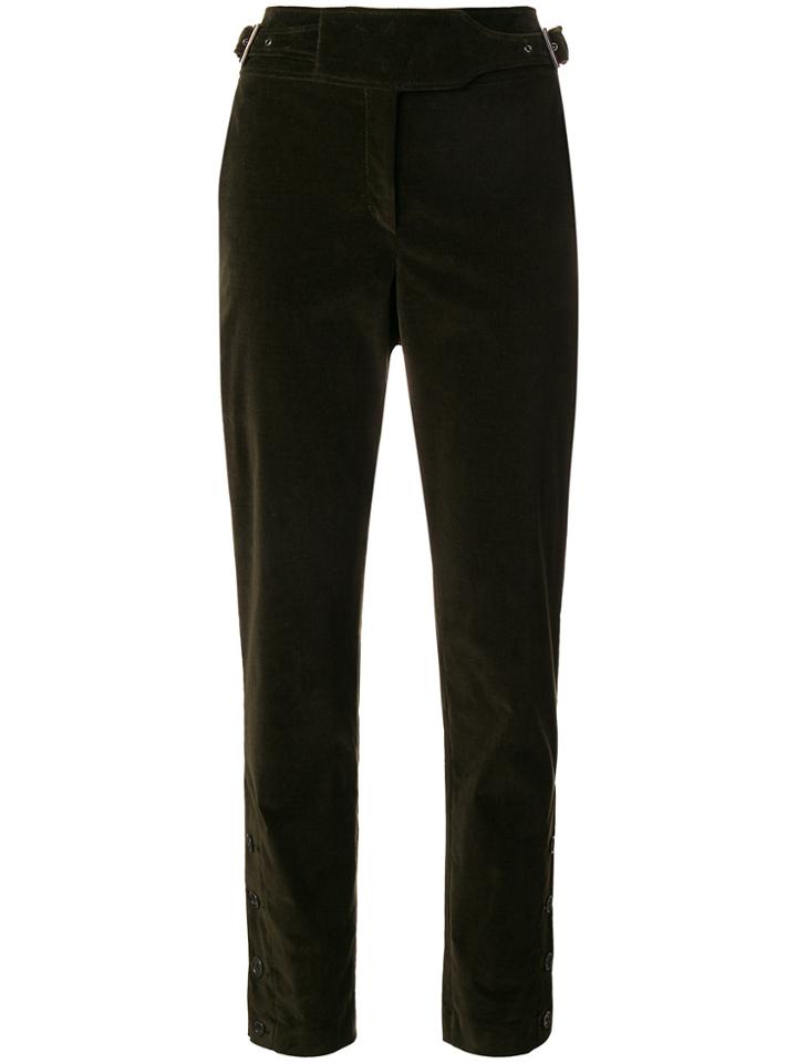 Alberta Ferretti Slim Fit Corduroys - Green