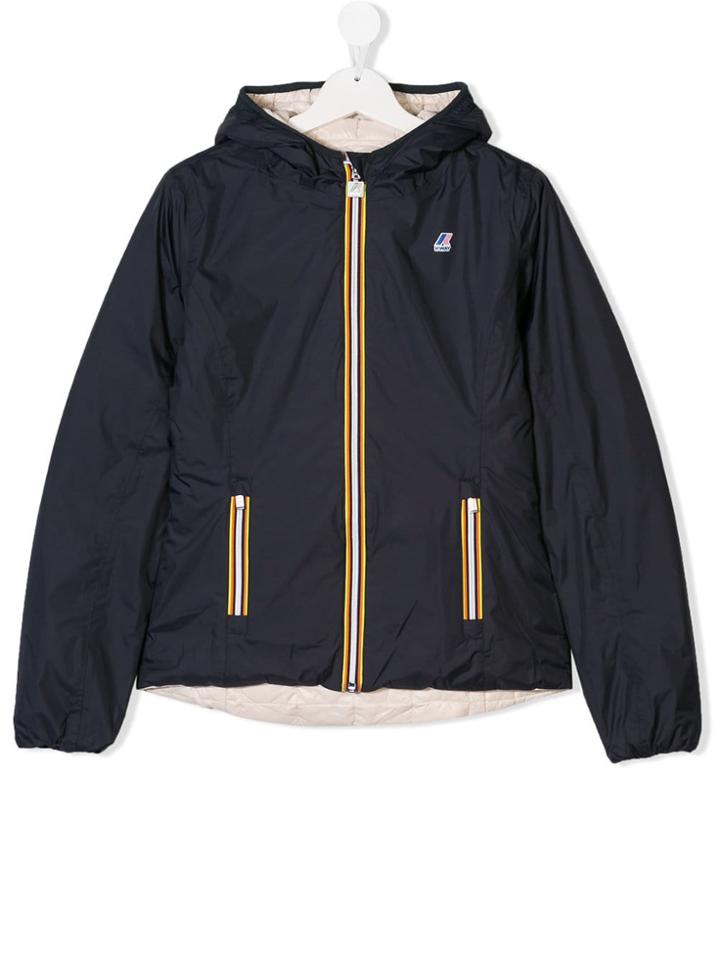 K Way Kids Lily Reversible Jacket - Blue