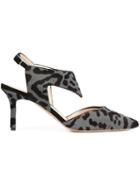 Nicholas Kirkwood Animal Print Sling Back Pumps