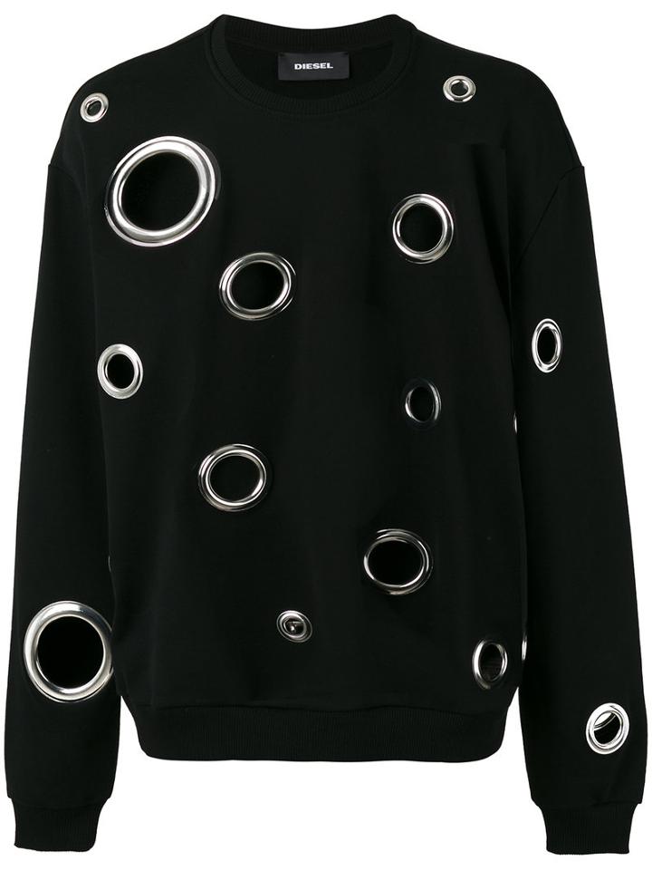 Diesel 's-wesley-ed' Sweatshirt, Men's, Size: Medium, Black, Cotton