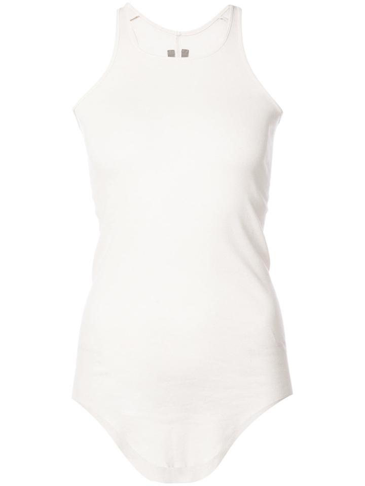 Rick Owens Curved Hem Tank Top - White