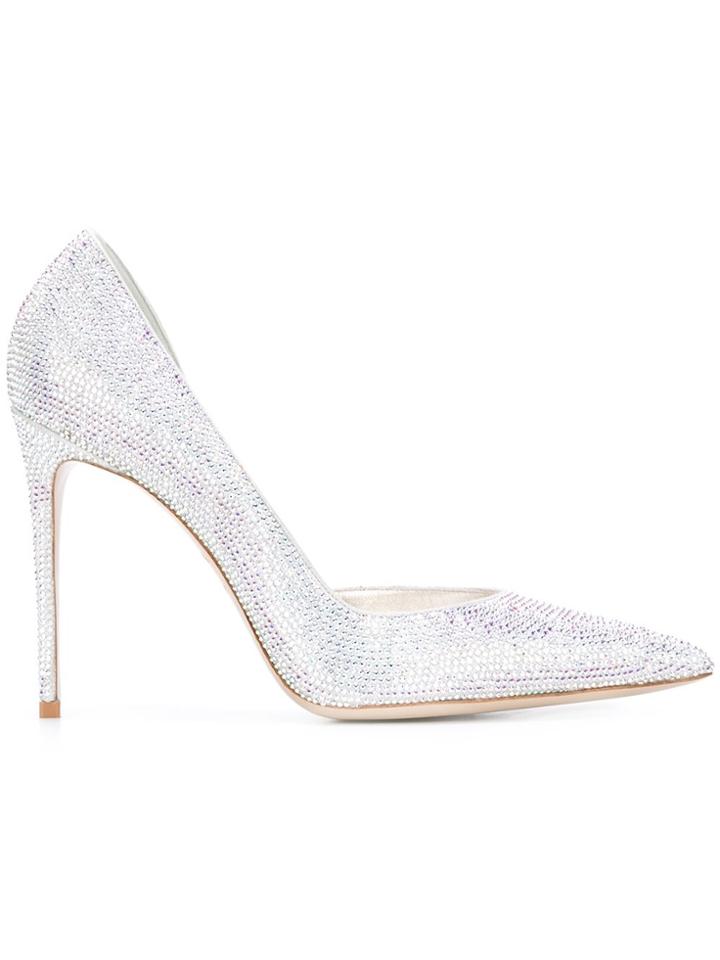 Le Silla Pointed Toe Pumps - Grey