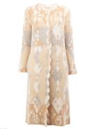 Peter Pilotto Ottoman Coat, Women's, Size: Xs, Beige, Polyamide/spandex/elastane/angora/wool