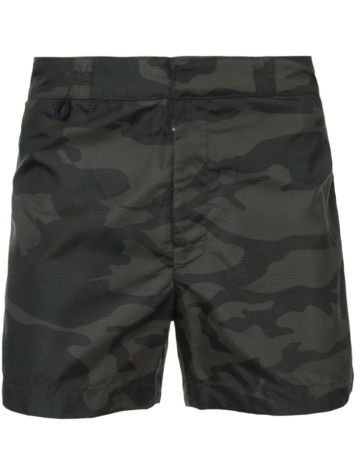Capricode Stone Print Swim Shorts - Red