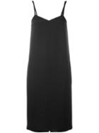 Jil Sander Navy Spaghetti Strap Shift Dress