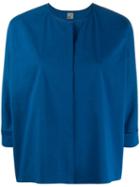 Quelle2 Concealed Front Blouse - Blue