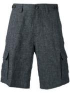 Brunello Cucinelli Tailored Shorts, Men's, Size: 48, Grey, Cotton/linen/flax/acetate/cupro