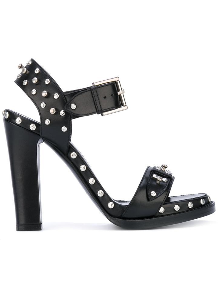 Alexander Mcqueen Hobnail Sandals - Black