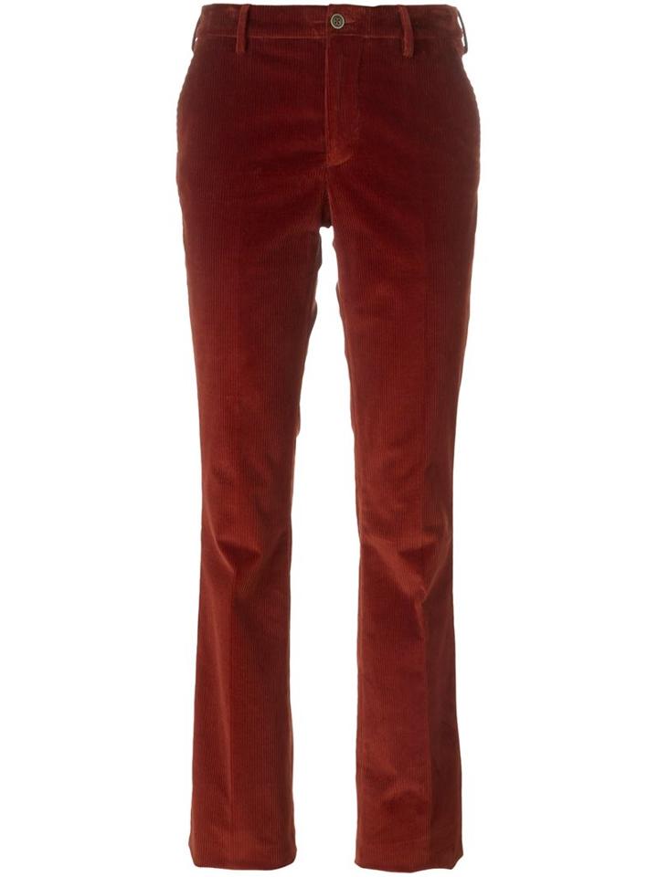 Pt01 'beth' Trousers, Women's, Size: 40, Red, Cotton/spandex/elastane