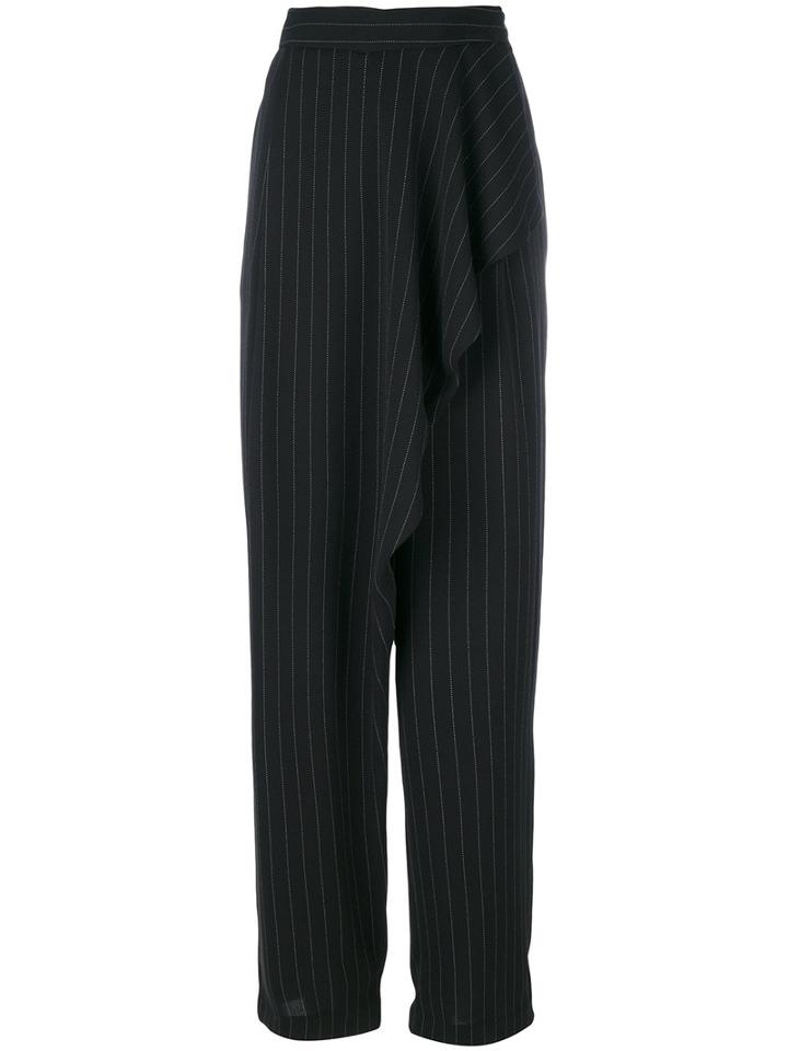 Antonio Marras - Pareo Trousers - Women - Polyester/acetate/viscose - 40, Black, Polyester/acetate/viscose