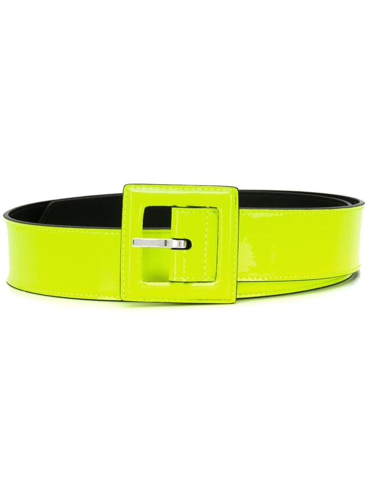 Saint Laurent Square Buckle Belt - Yellow