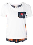 Semicouture - Back Floral Print T-shirt - Women - Cotton/viscose - S, White, Cotton/viscose