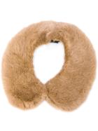 Yves Salomon Claudine Collar In Mink Fur - Brown