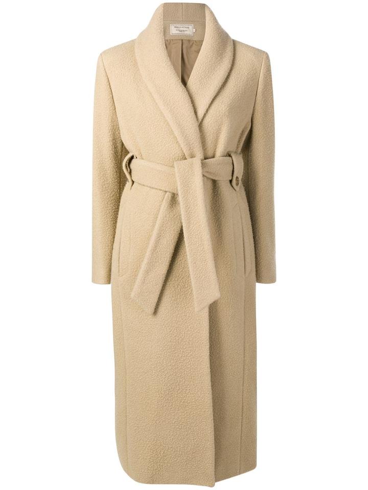 Maison Kitsuné Shaggy Jill Coat - Neutrals