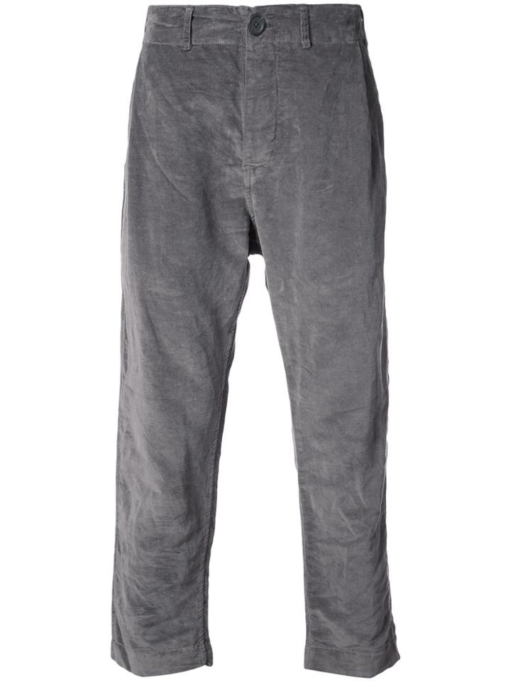 Casey Casey Cropped Tapered Trousers - Grey