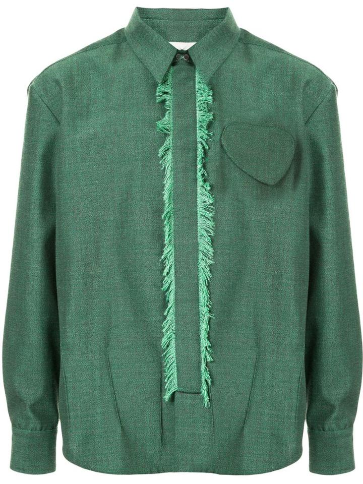 Namacheko Fringed Detail Shirt - Green