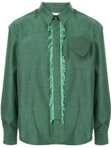 Namacheko Fringed Detail Shirt - Green