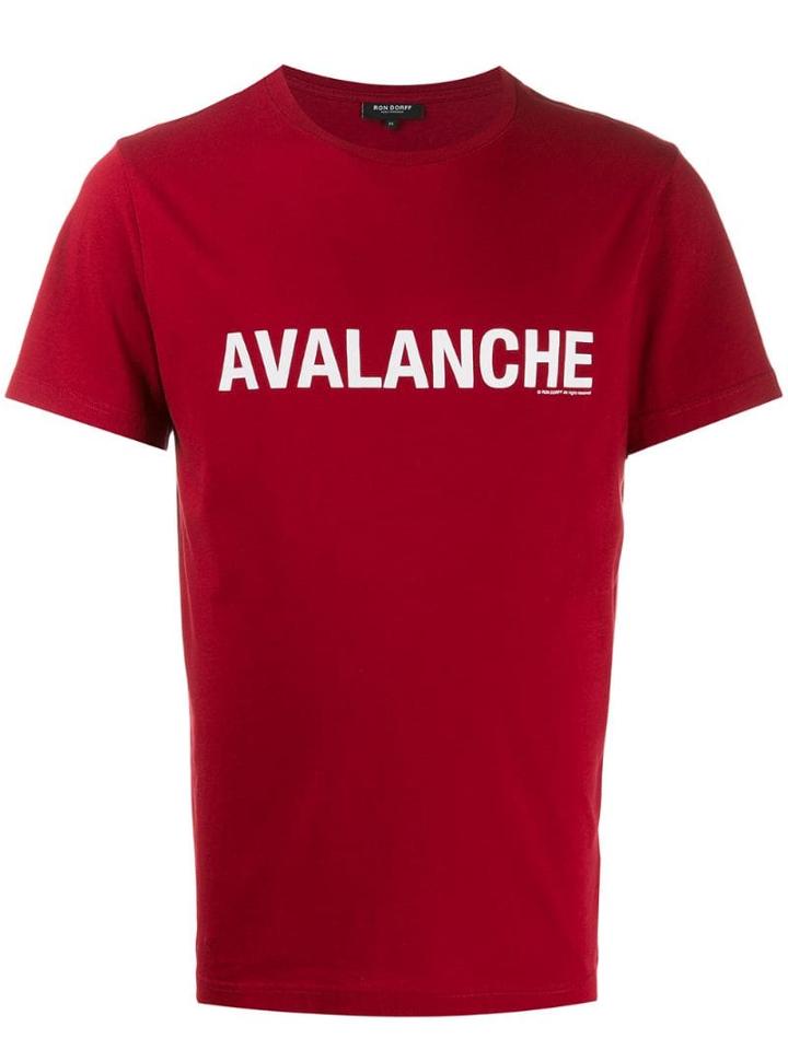 Ron Dorff Avalanche Print T-shirt - Red