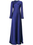 The Row Long Sleeve Evening Dress - Pink & Purple