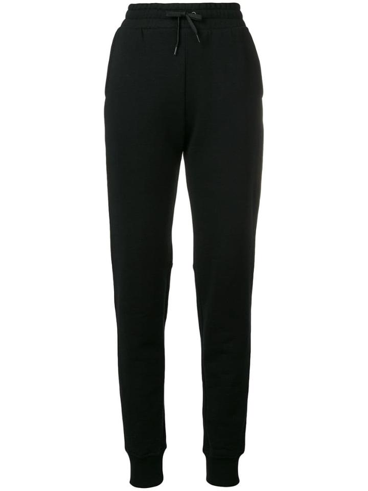 Paco Rabanne Logo Print High Rise Track Pants - Black