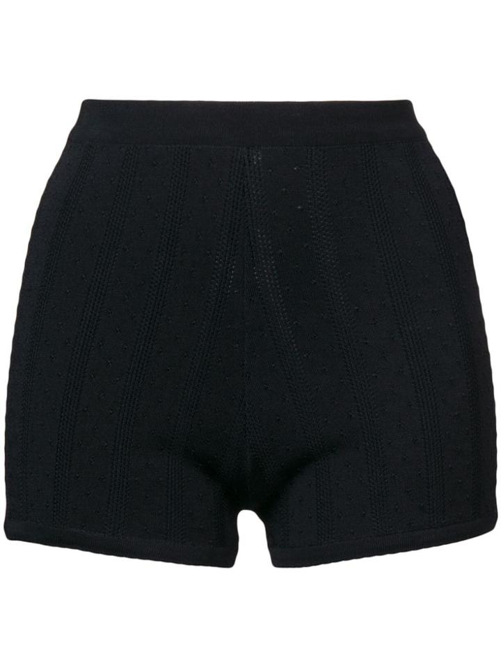 Marc Jacobs Knit Legging Shorts - Black