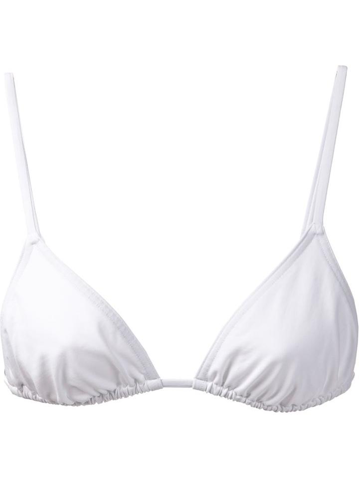 Le Bon Marche X The Webster Eres 'mouna Duni' Bikini Top, Women's, Size: 12, White, Polyamide/spandex/elastane