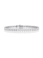 De Beers 18kt White Gold Diamond Line Bezel-set Bracelet - Metallic
