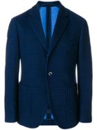 Cantarelli Tailored Check Blazer - Blue
