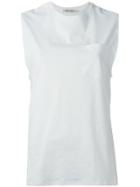 T By Alexander Wang Crew Neck Vest - White