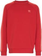 Adidas Stripe Detail Sweatshirt - Red