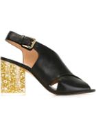 Maison Margiela Glitter Heel Sandals