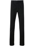 Saint Laurent Classic Slim Chino Trousers, Men's, Size: 33, Black, Cotton/polyurethane