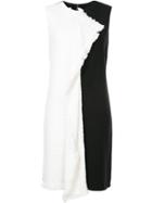 Oscar De La Renta Cascade Tweed Dress - White