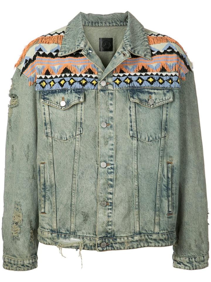Alchemist Indiana Bead Embroidery Jacket - Blue