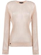 Philipp Plein Sheer Stripe Sweatshirt - Nude & Neutrals