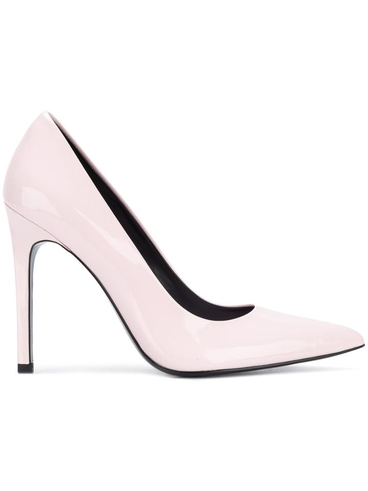 Calvin Klein Jeans Pointed Toe Stiletto Pumps - Pink & Purple