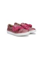Florens Teen Knotted Glitter Sneakers - Pink & Purple