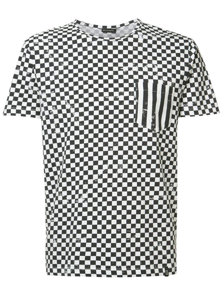 Marc Jacobs Checkered T-shirt, Men's, Size: Medium, Black, Cotton