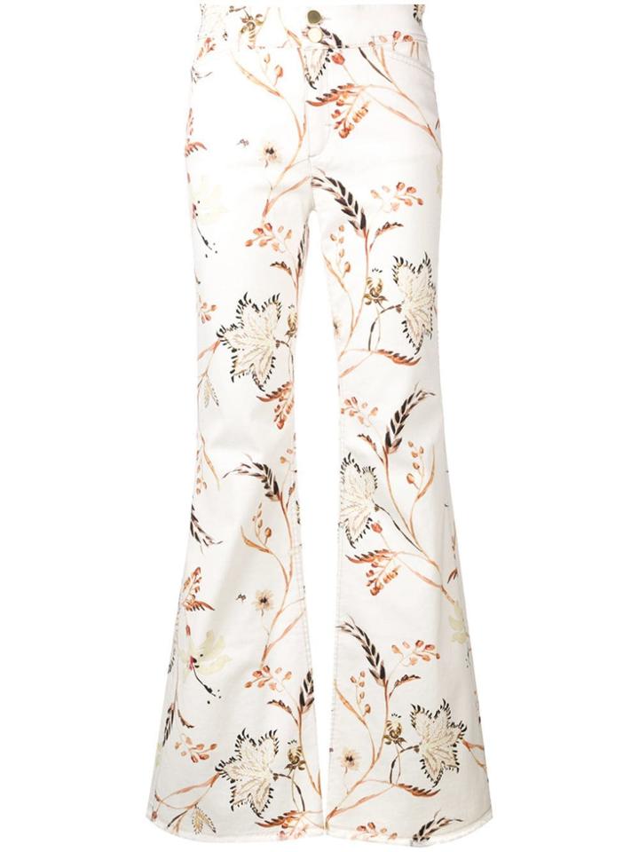 Dorothee Schumacher Flared Printed Trousers - White