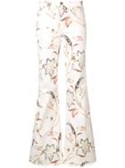 Dorothee Schumacher Flared Printed Trousers - White