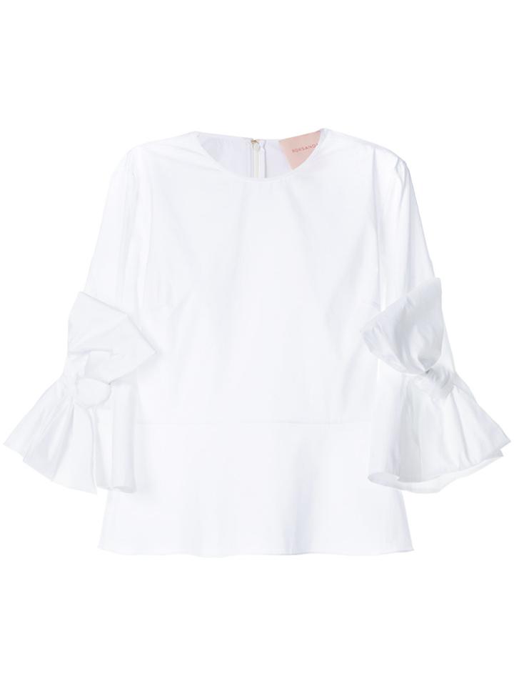 Roksanda Kemi Bow Sleeve Top - White