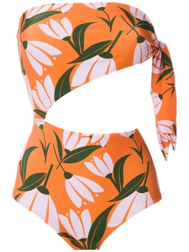Adriana Degreas Cut Out Swimsuit - Orange