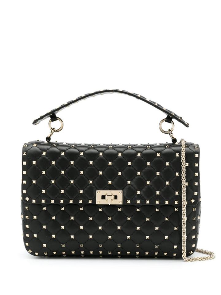 Valentino Valentino Rw0b0121nap 0no Nero Leather/fur/exotic