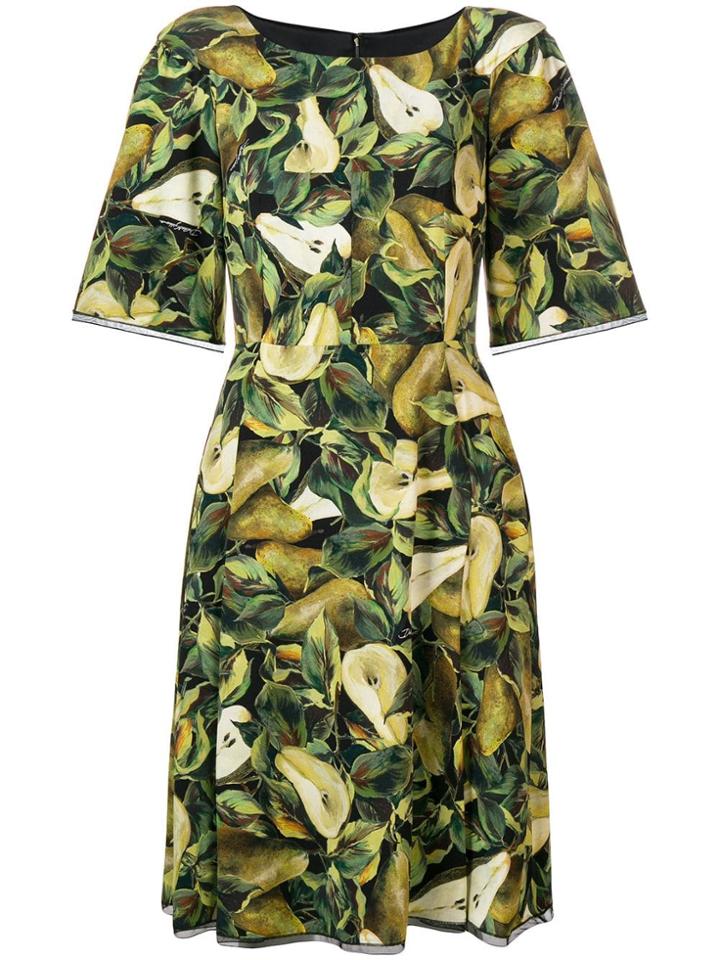 Dolce & Gabbana Fruit Print Dress - Green