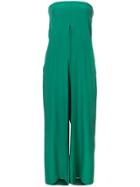 Cédric Charlier Strapless Gown - Green