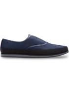Prada Technical Fabric Slip-on Shoes - Blue