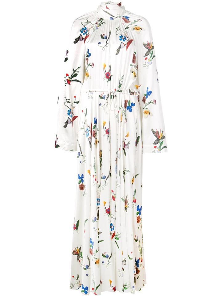 Solace London Botanical Print Maxi Dress - White