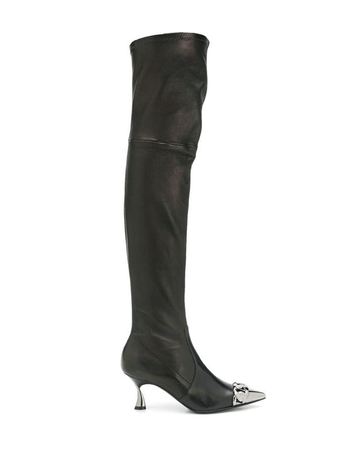 Casadei Chain Link Boot - Black