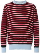 Marni Striped Crew Neck Sweater - Black