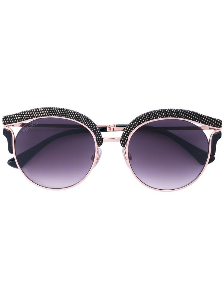 Jimmy Choo Eyewear - Lash Sunglasses - Women - Metal (other)/plastic - One Size, Black, Metal (other)/plastic